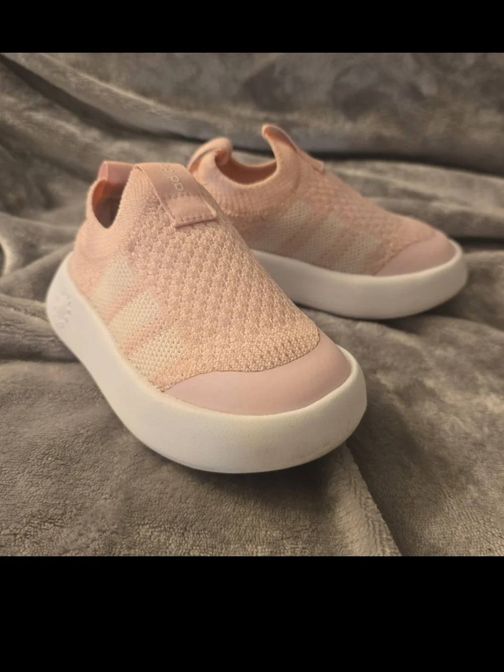Pink Adidas Toddler Slip-ons